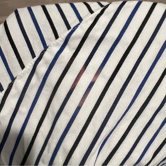 Sean John Black Blue White Stripe Button Down - Picture 4 of 5